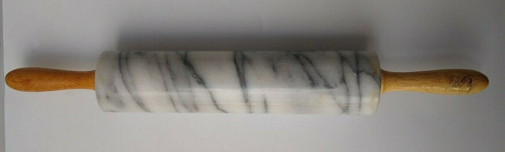 Heavy Marble Rolling Pin With Wooden Handles 18" by HiMark